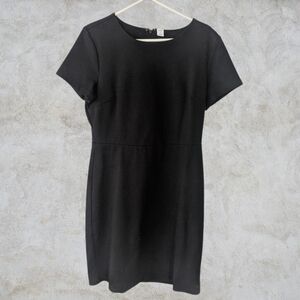 Old Navy Ponte Knit Sheath Dress Black Size Medium Minimalist